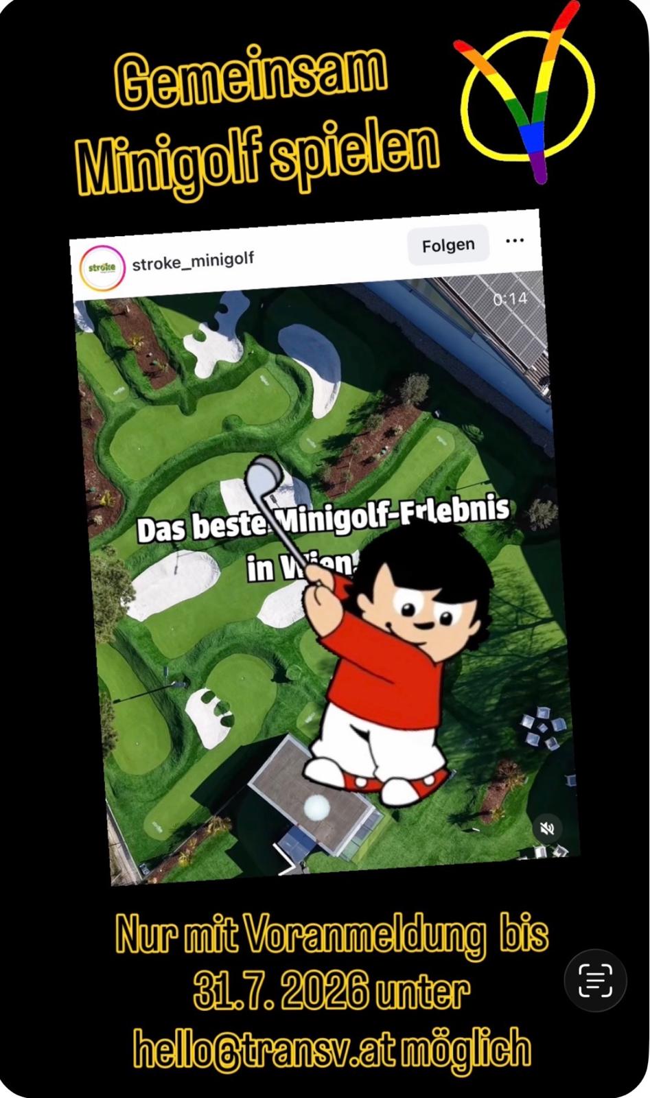 Gemeinsam Minigolf spielen