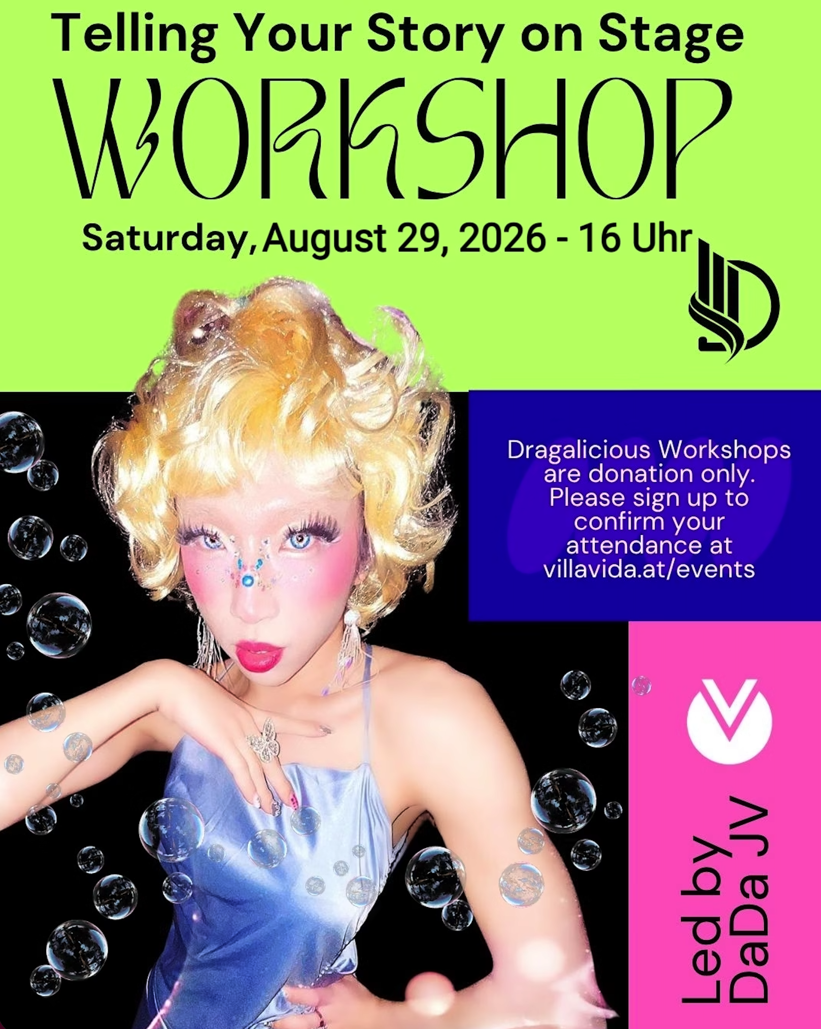 Dragalicious Workshop: Telling Your Story on Stage with DaDa JV