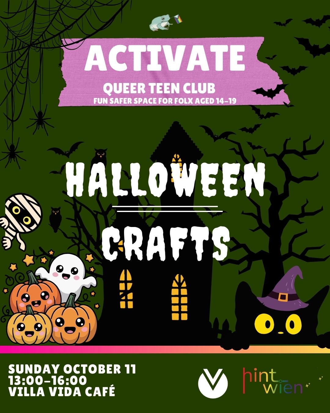 🎃 ACTIVATE (Queer Youth Club) - Halloween Crafts