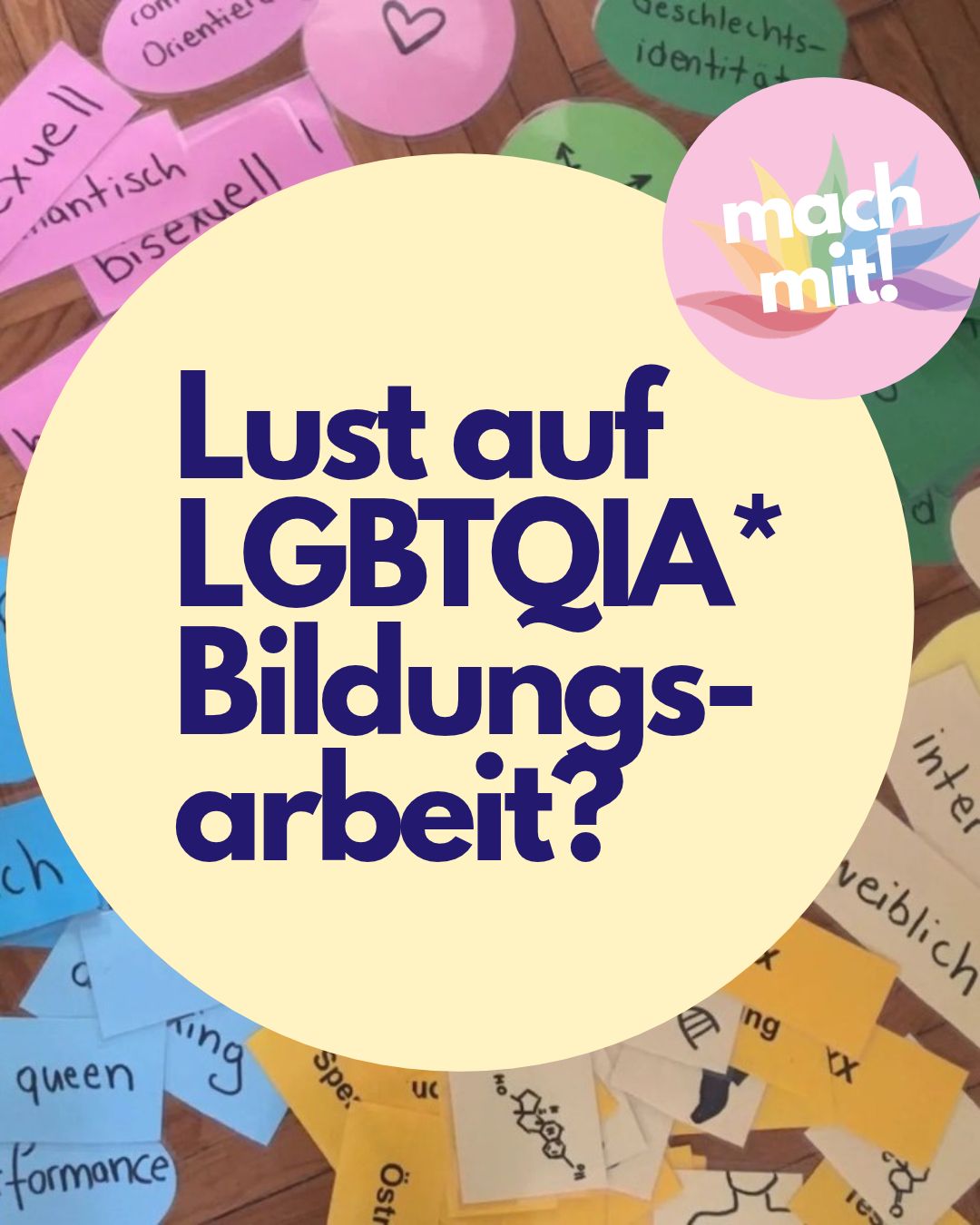 Lust auf LGBTQ+ Bildungsarbeit? Reinschnuppern mit Queerconnexion!